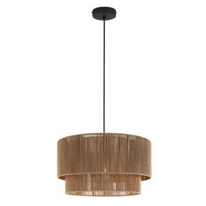 Lampa APP1836 naturalna czarna sufitowa bambusowa boho 40