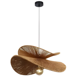 Lampa APP1828 naturalna sufitowa bambusowa boho