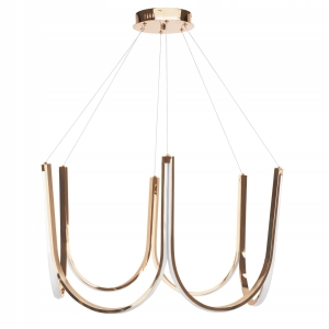 Lampa APP1749 złota LED sufitowa żyrandol glamour