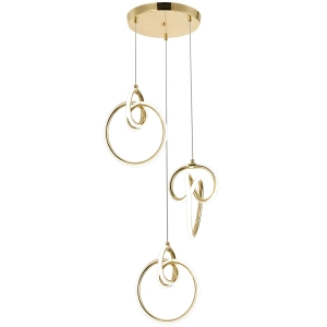 Lampa G072 złota LED wisząca sufitowa glamour