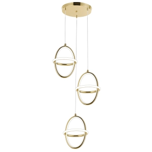 Lampa G064 złota LED wisząca sufitowa glamour