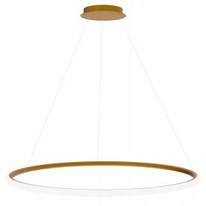 Lampa LHJ004 LED złota mat sufitowa żyrandol ring koło 40