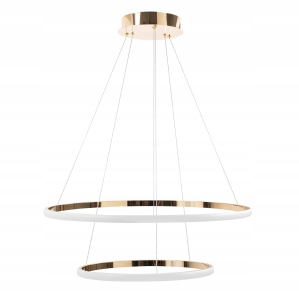 Lampa LHJ007 LED złota sufitowa żyrandol ring koła 40 / 60