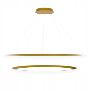 Lampa LHJ008 LED złota mat sufitowa żyrandol ring koła 40 / 60