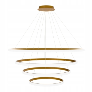 Lampa LHJ010 LED złota mat sufitowa żyrandol ring koła 40 / 60 / 80 / 100