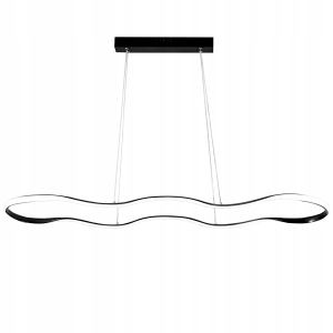 Lampa LHJ026 LED czarna mat sufitowa żyrandol 100 nad stół wyspę