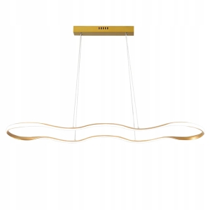 Lampa LHJ027 LED złota mat sufitowa żyrandol 100 nad stół wyspę