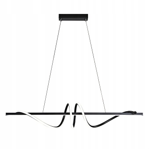 Lampa LHJ023 LED czarna sufitowa żyrandol 120 nad stół wyspę