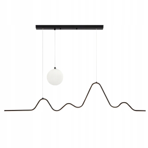 Lampa LHJ033 LED czarna mat sufitowa żyrandol 120 nad stół wyspę
