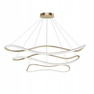 Lampa LHJ018 LED złota sufitowa żyrandol 80 nad stół wyspę