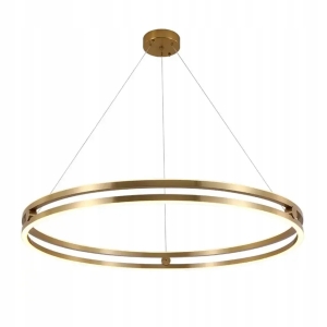 Lampa LHJ015 LED złota sufitowa żyrandol ring koło 60