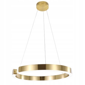 Lampa LHJ052 LED złota mat sufitowa żyrandol ring koło 40