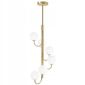 Lampa APP1585 sufitowa złota białe mleczne kule