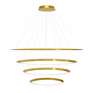 Lampa LHJ009 LED złota sufitowa żyrandol ring koła 40 / 60 / 80 / 100