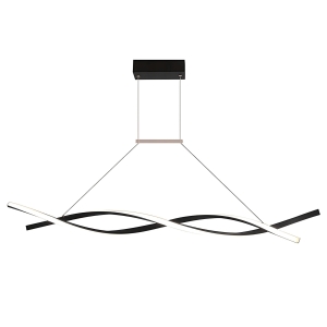 Lampa LHJ020 LED czarna sufitowa żyrandol 120 nad stół wyspę
