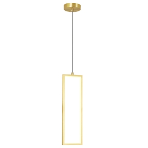 Lampa LHJ084 LED złota sufitowa wisząca nowoczesna