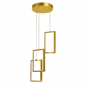 Lampa LHJ088 LED złota sufitowa wisząca nowoczesna