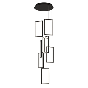 Lampa LHJ089 LED czarna sufitowa wisząca nowoczesna