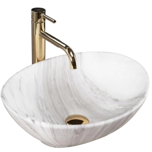 Umywalka SOFIA ASH matowa kamień ceramiczna Rea
