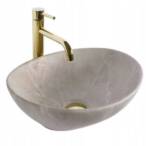 Umywalka SOFIA BEIGE matowa kamień ceramiczna Rea