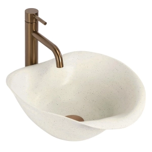 Umywalka HM-34B Handmade ART beżowa mat ceramiczna Rea
