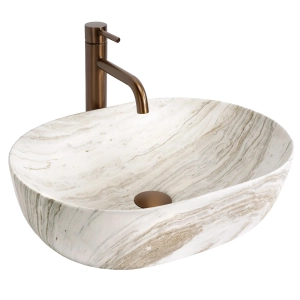 Umywalka AMELIA SATURN matowa ceramiczna kamień Rea