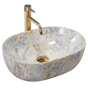 Umywalka AMELIA RUSTSTONE połysk ceramiczna kamień Rea