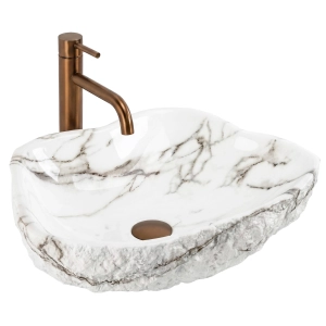 Umywalka ISLA AIAX kompozyt kamień nablatowa Rea