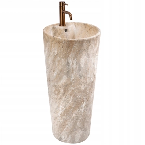 Umywalka BLANKA SAVANA mat ceramiczna imitacja kamienia Rea