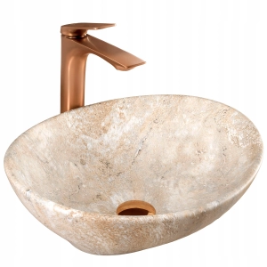 Umywalka SOFIA SAVANA matowa kamień ceramiczna Rea