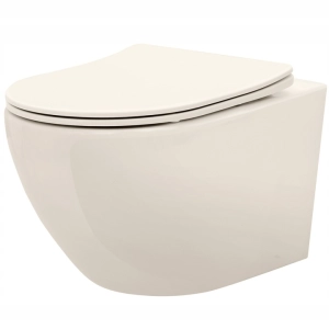 Misa WC CARLO MINI ecru podwieszana bezrantowa REA