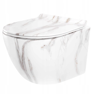 Misa WC CARTER  TORNADO AIAX bezrantowa marmur + deska Rea