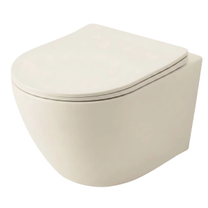 Misa WC FOCUS CREME TORNADO ecru bezrantowa + deska Rea