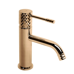 Bateria LUNGO DIAMOND miedziana umywalkowa niska Rea