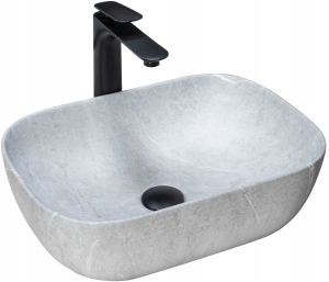 Umywalka LIVIA GREY nablatowa